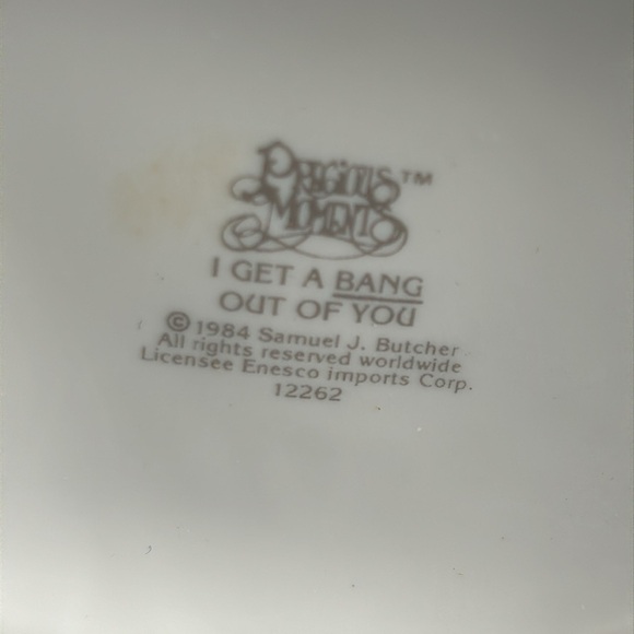 Vintage 1984 Enesco Precious Moments, I Get a Bang Out of You Clown Boxed Flawed - Picture 12 of 13